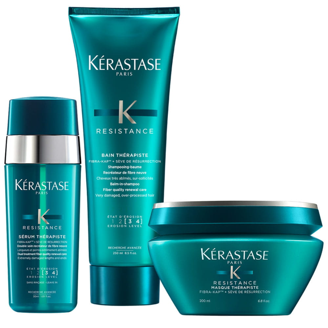 Kit Résistance Thérapiste – Champô 250ml + Máscara 200ml + Sérum 30ml (3 Produtos)