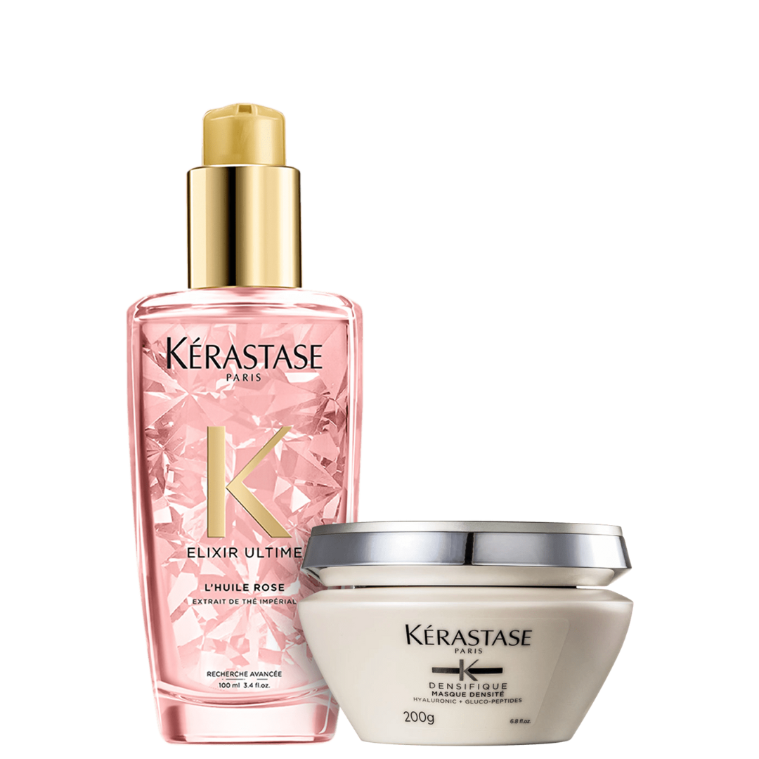Kit Elixir Rose & Densifique – Brilho e Fortalecimento (2 Produtos)