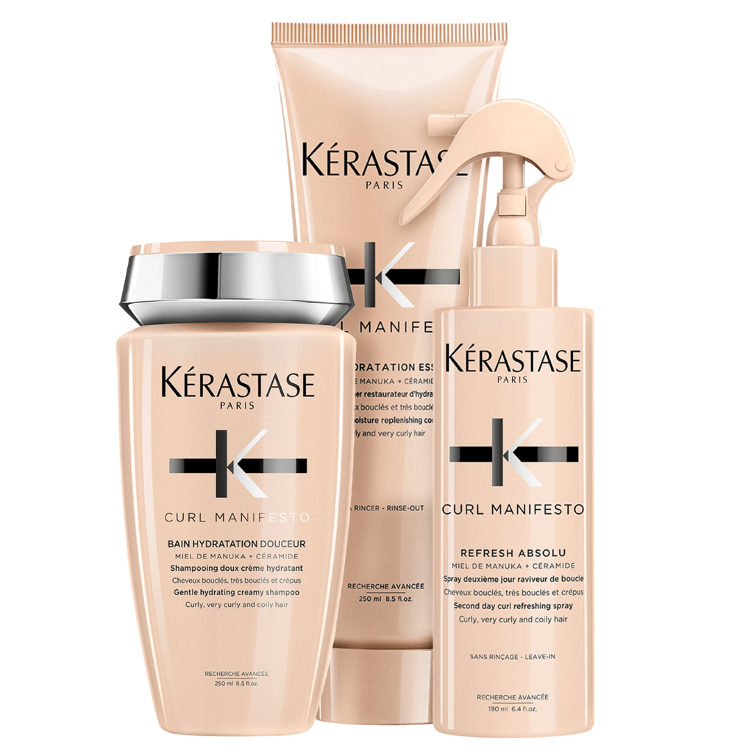 Kit Curl Manifesto Refresh – Hidratação, Refrescamento e Definição dos Caracóis (3 produtos)